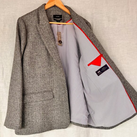 J.Crew Sommerset Blazer - Herringbone Wool, Size 24, NWT - Picture 3 of 5